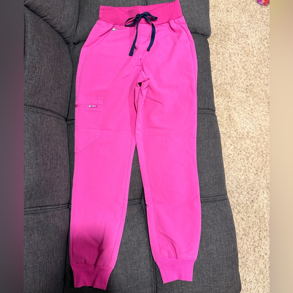 Figs High Waisted Zamora Joggers Electric Orchid XXSP